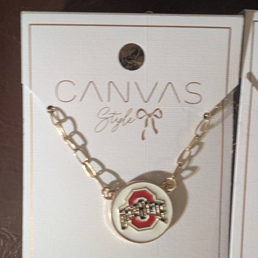 Two New Gold Ohio State Necklace - Picture 2 of 7